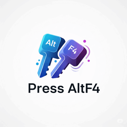 Logo for Press AltF4, featuring two stylized keyboard keys labeled 'Alt' and 'F4'.